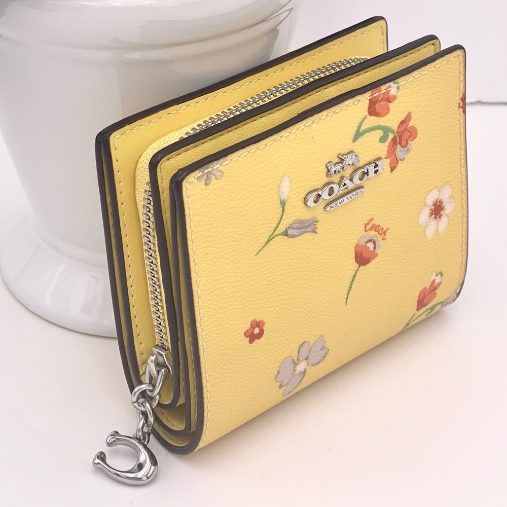 Coach Yellow Floral Wallet - Picture 3 of 11